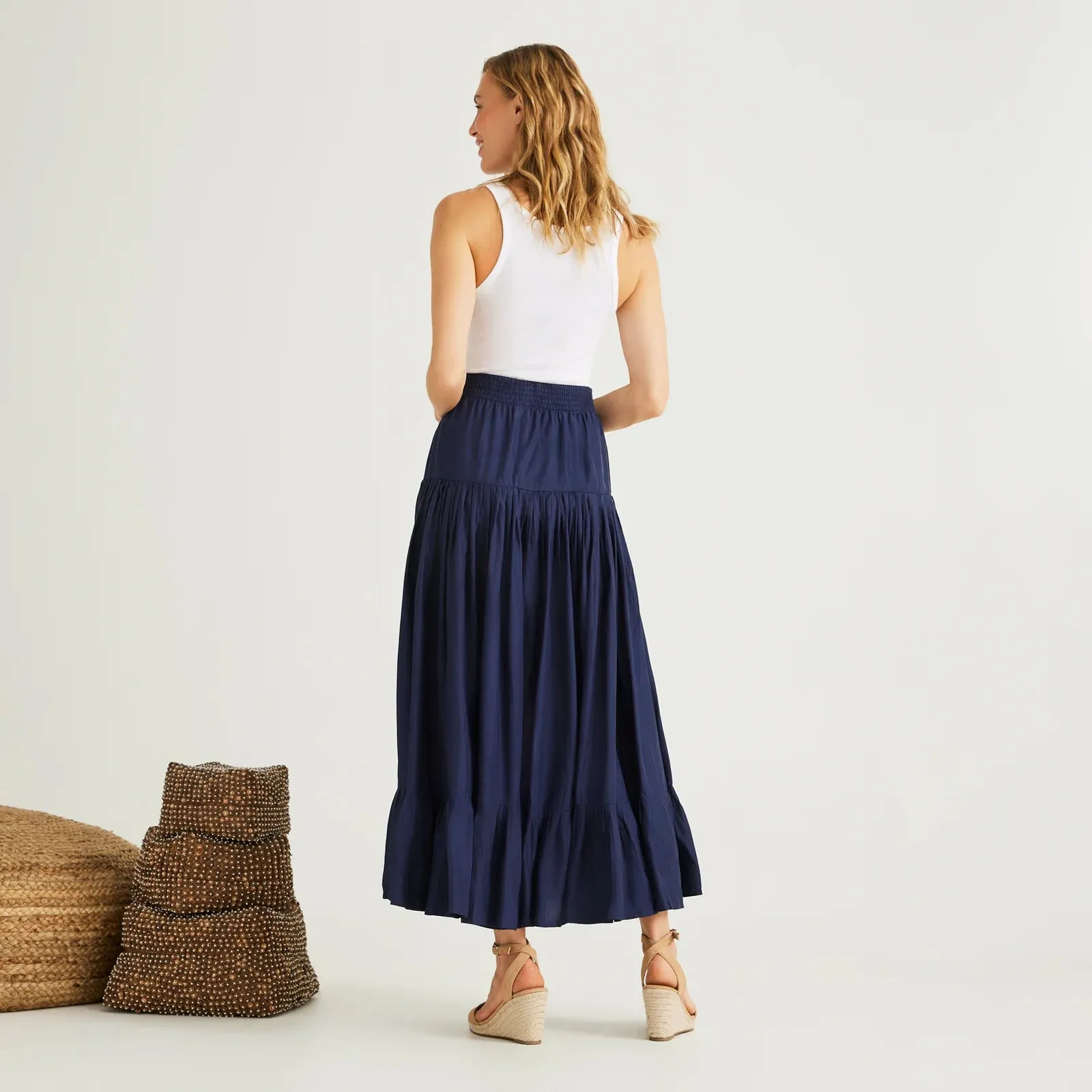 Calypso Lourdes Skirt - Midnight