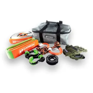Carbon Offroad Essential Snatch and Winch 4x4 Recovery Kit - NEW 2023 Update