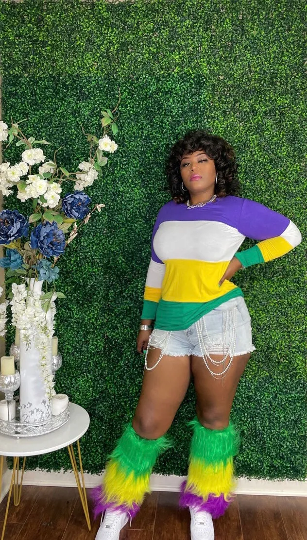 CARNIVAL QUEEN LONG SLEEVE Tunic Top/Dress