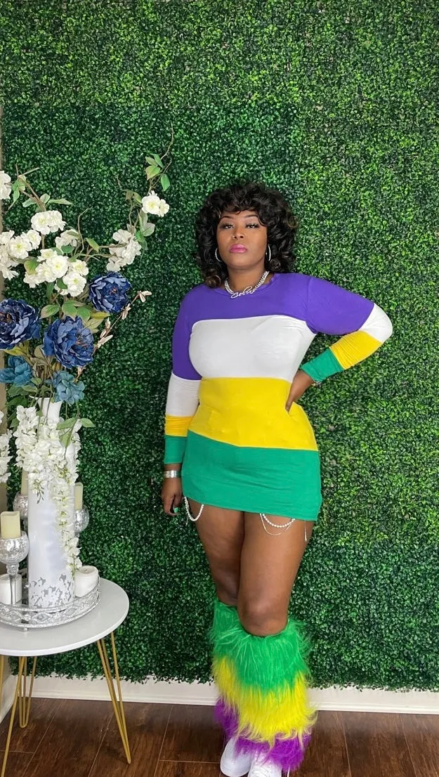 CARNIVAL QUEEN LONG SLEEVE Tunic Top/Dress