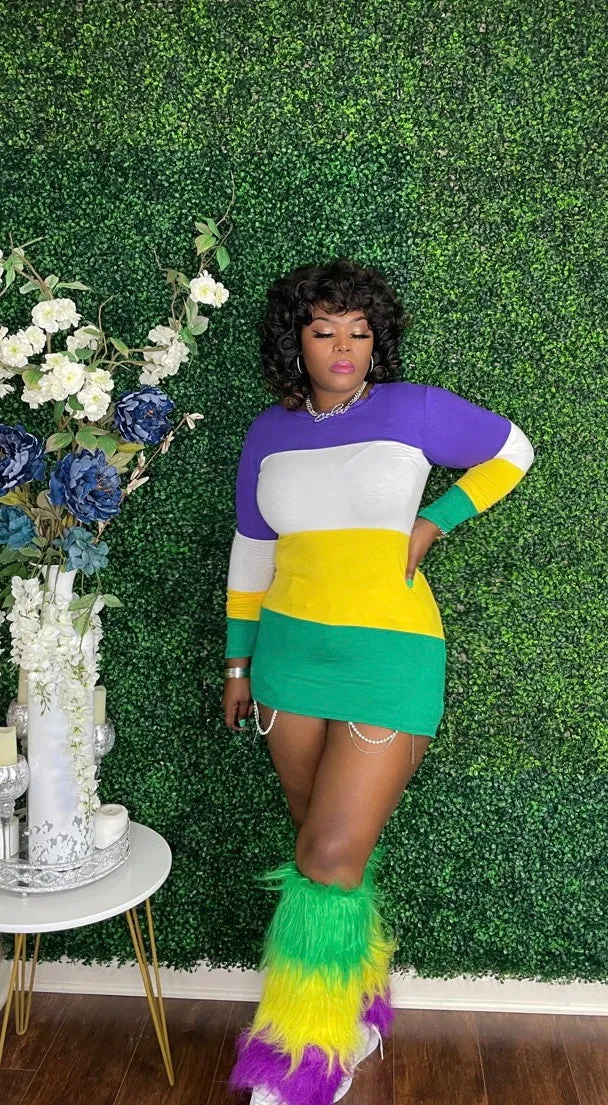 CARNIVAL QUEEN LONG SLEEVE Tunic Top/Dress
