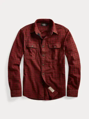 checked workshirt