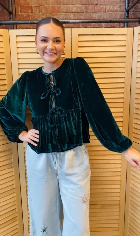 Christmas Cheer Top | Hunter Green