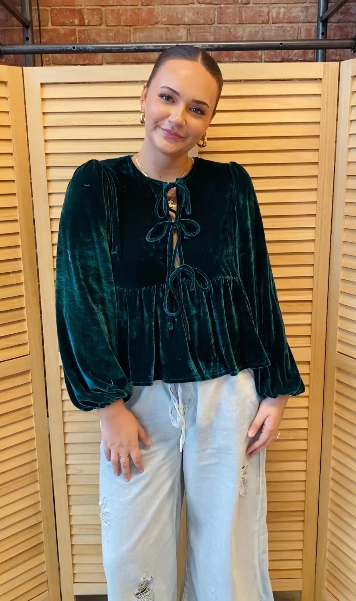 Christmas Cheer Top | Hunter Green
