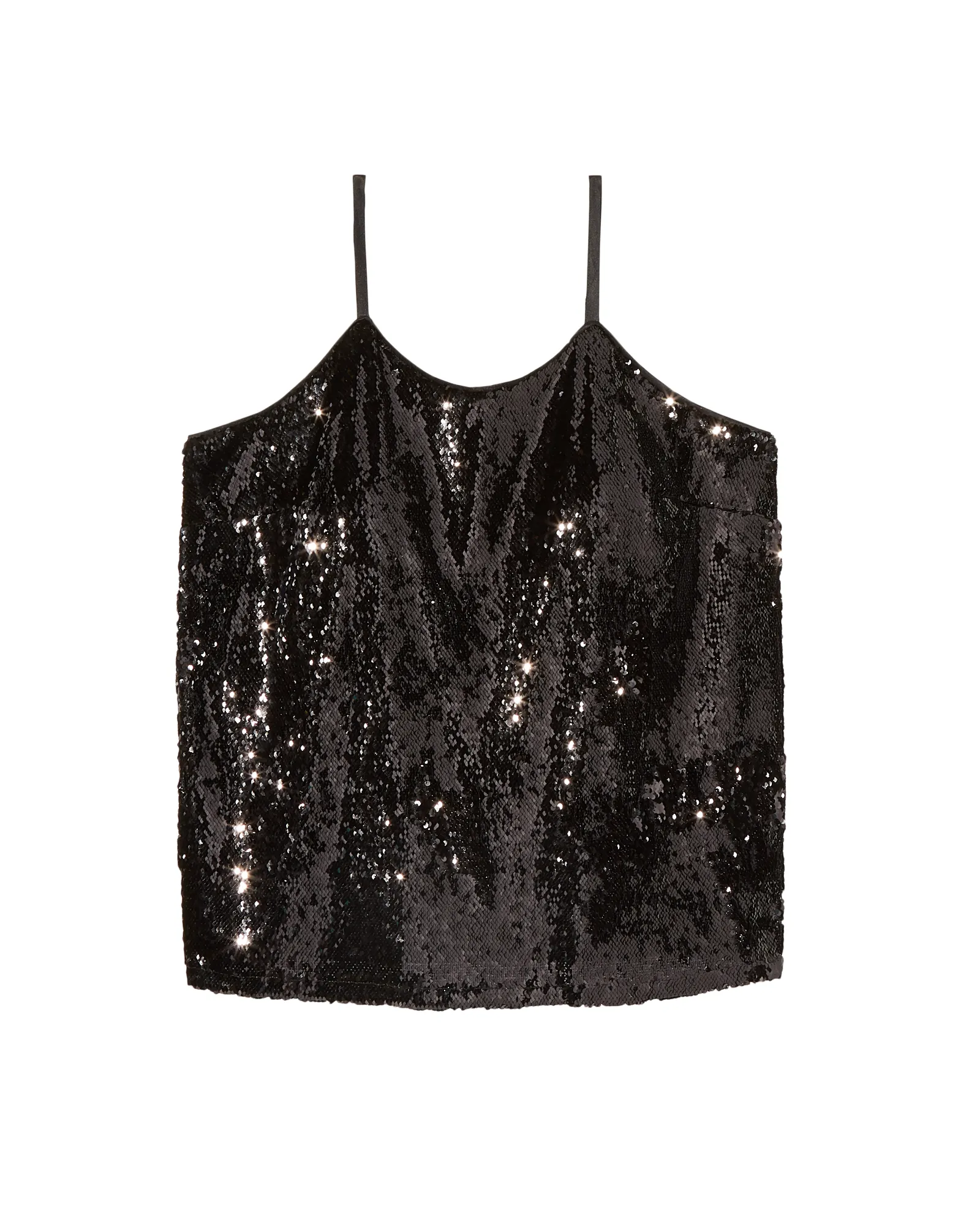 Clara Sequin Tank | Black