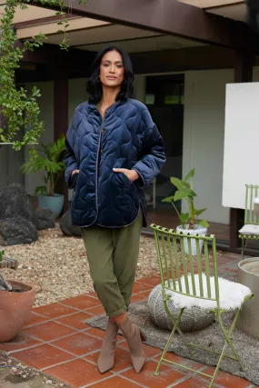 Claudia Quilted Velvet Jacket