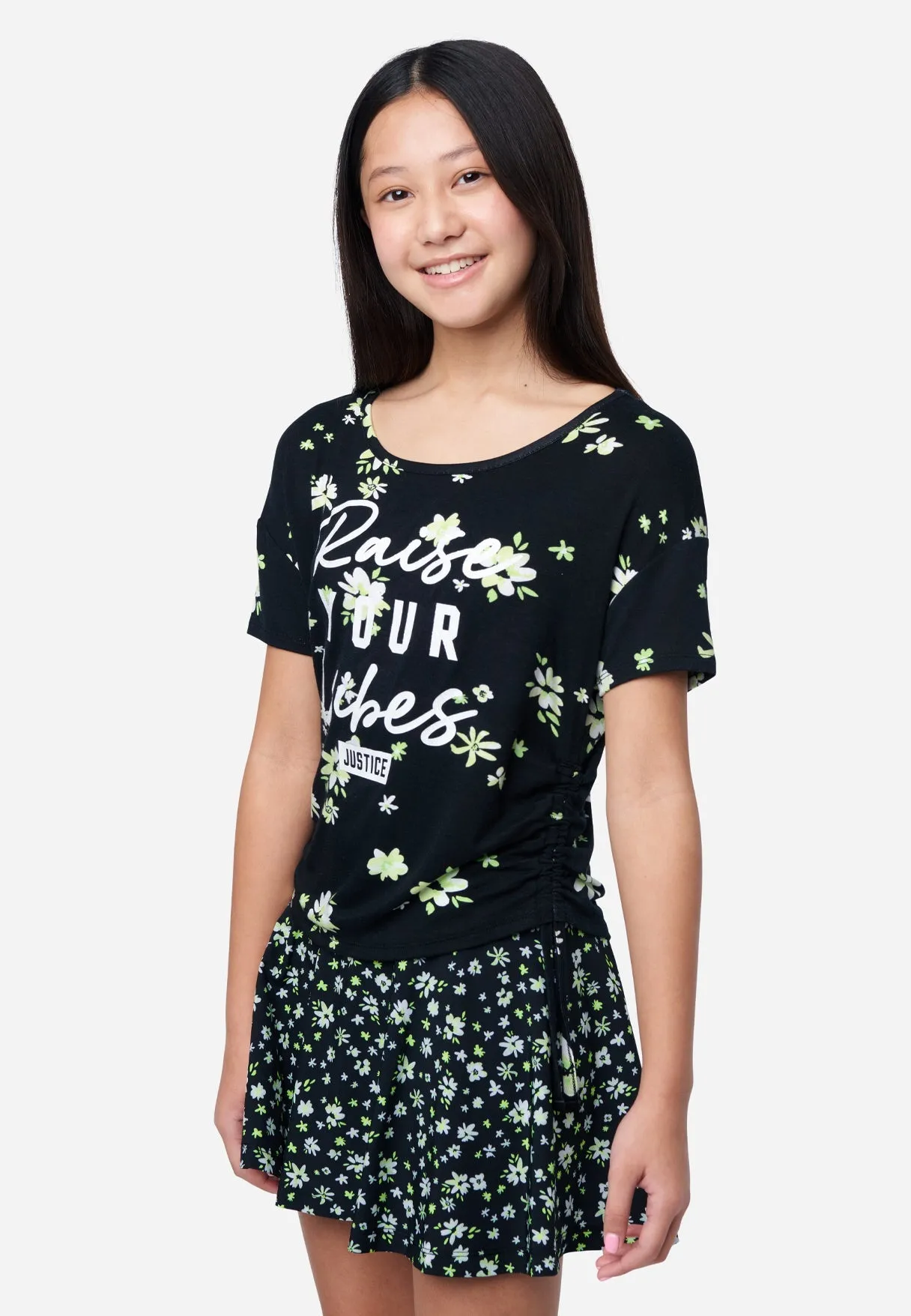 Collection X by Justice Side Cinch Short Sleeve Tee
