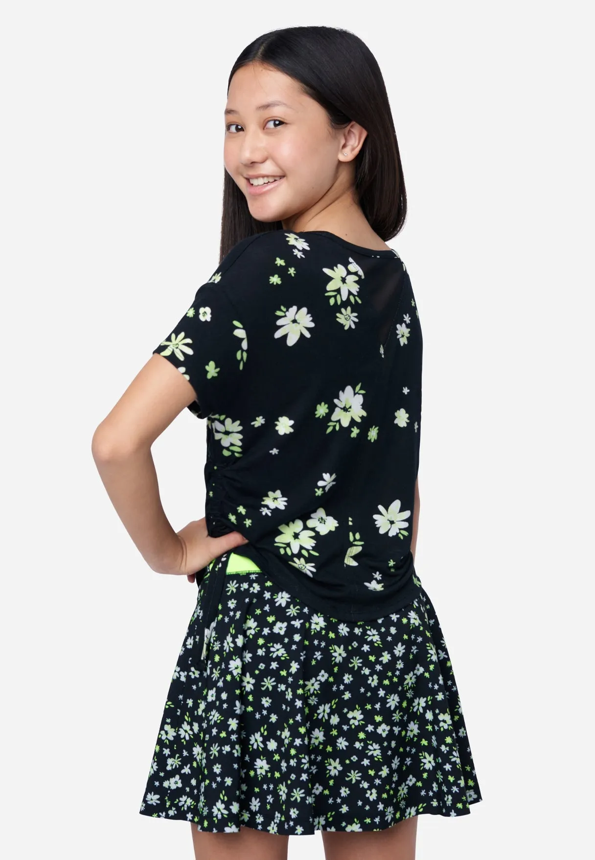 Collection X by Justice Side Cinch Short Sleeve Tee