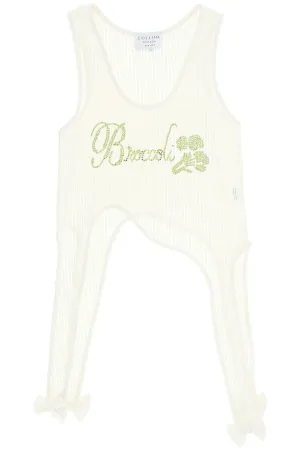 Collina strada 'thistle' rhinestone top