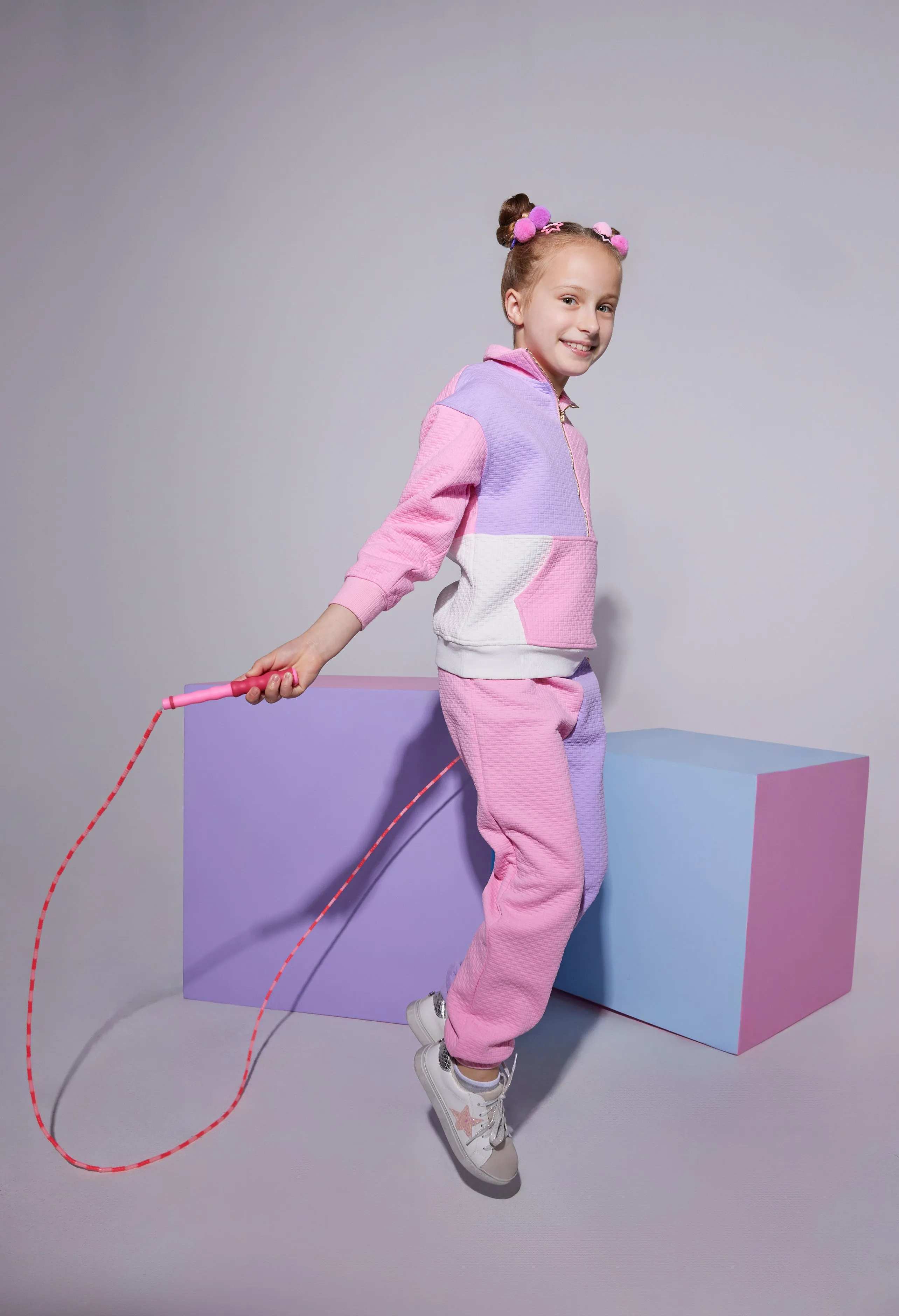 Color Block Jogger- Pink & Lilac