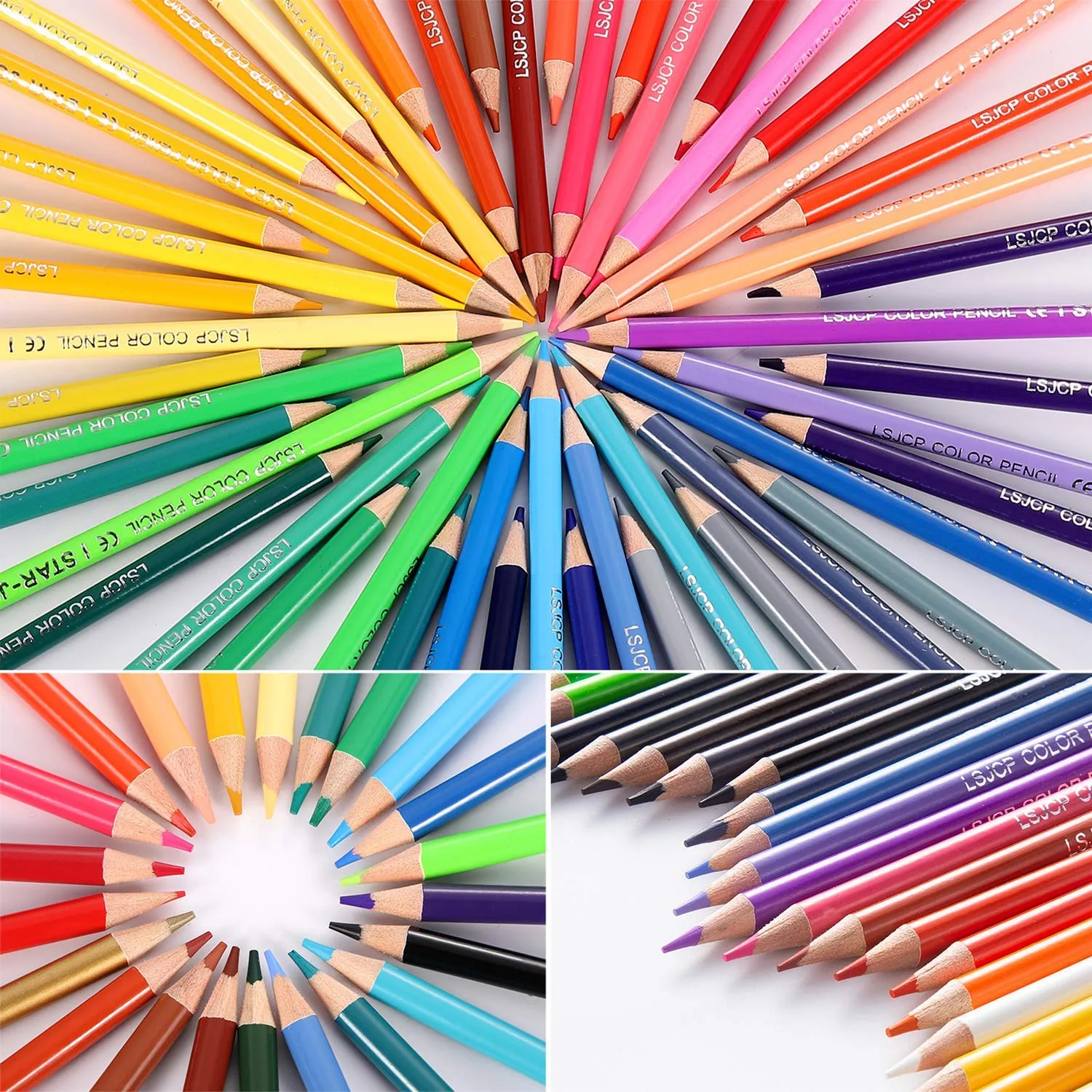 Colored Pencil Roll-Up Set - 72 Piece
