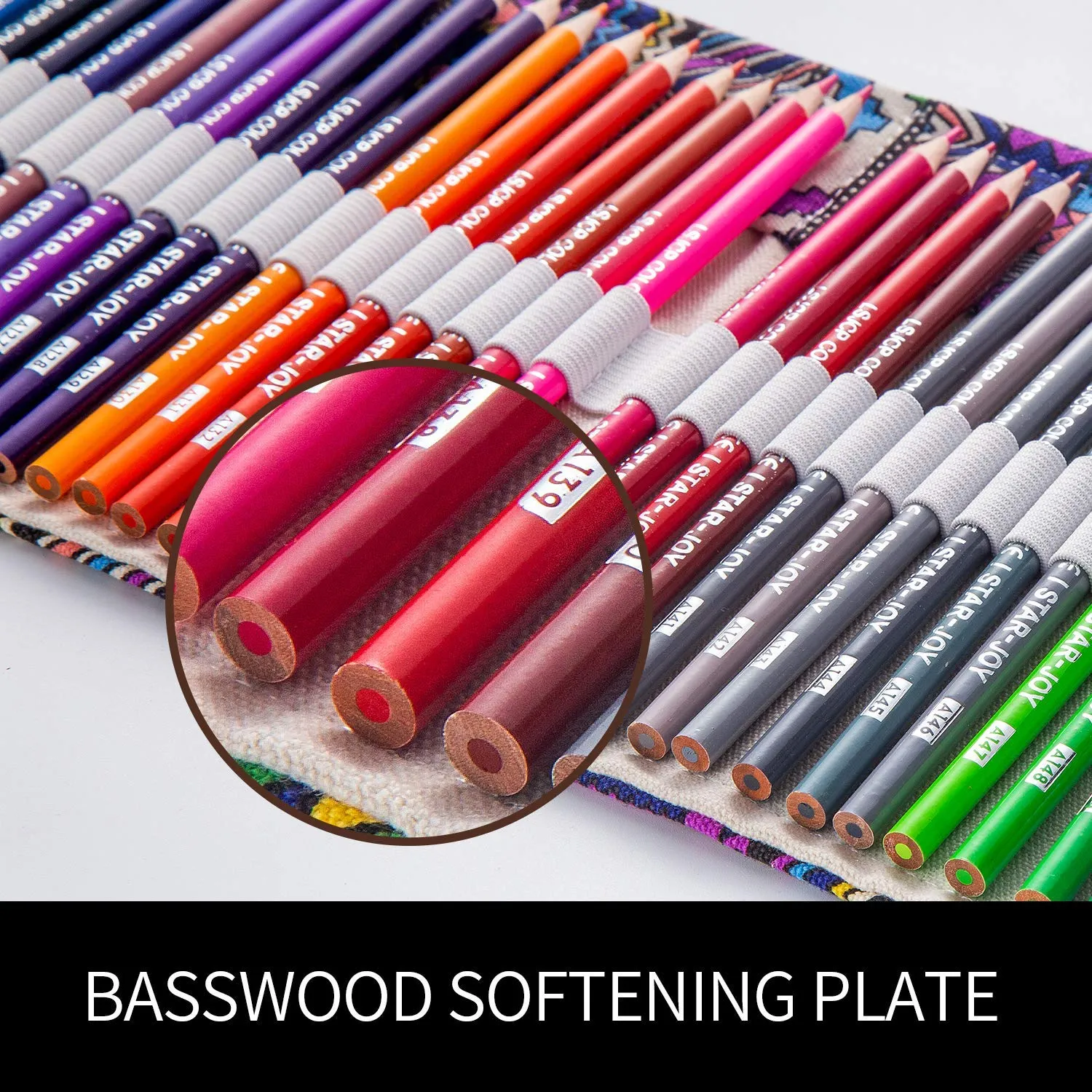 Colored Pencil Roll-Up Set - 72 Piece