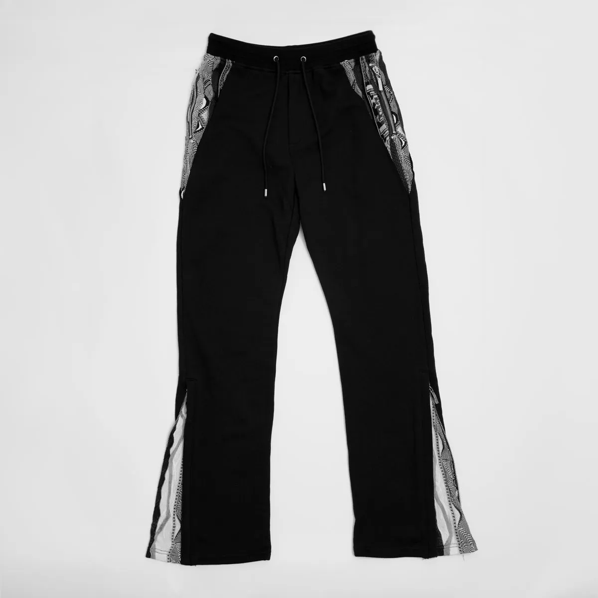 COOGI Sweater Pieced Fleece Jogger - Black