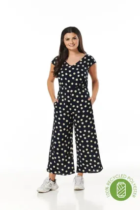 Corinna Black and White Wide Leg Jumpsuit