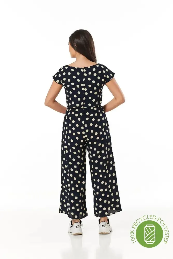 Corinna Black and White Wide Leg Jumpsuit