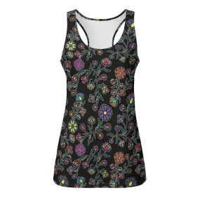 Cosmic Whisper Black Eco-friendly Women's Tank Top