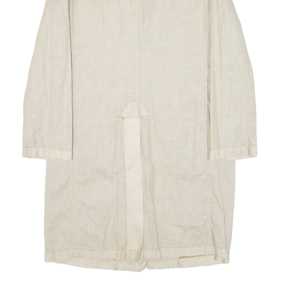 C.P. COMPANY Womens Overcoat Coat Beige Linen L