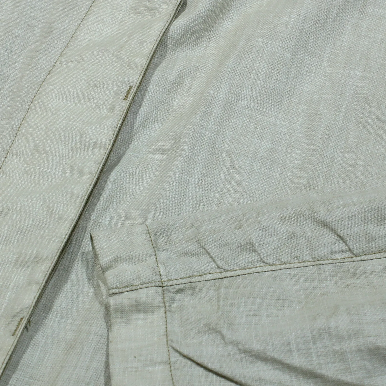 C.P. COMPANY Womens Overcoat Coat Beige Linen L