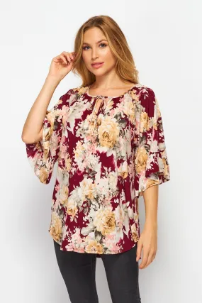 CURVY GABBY MEDALLION TOP