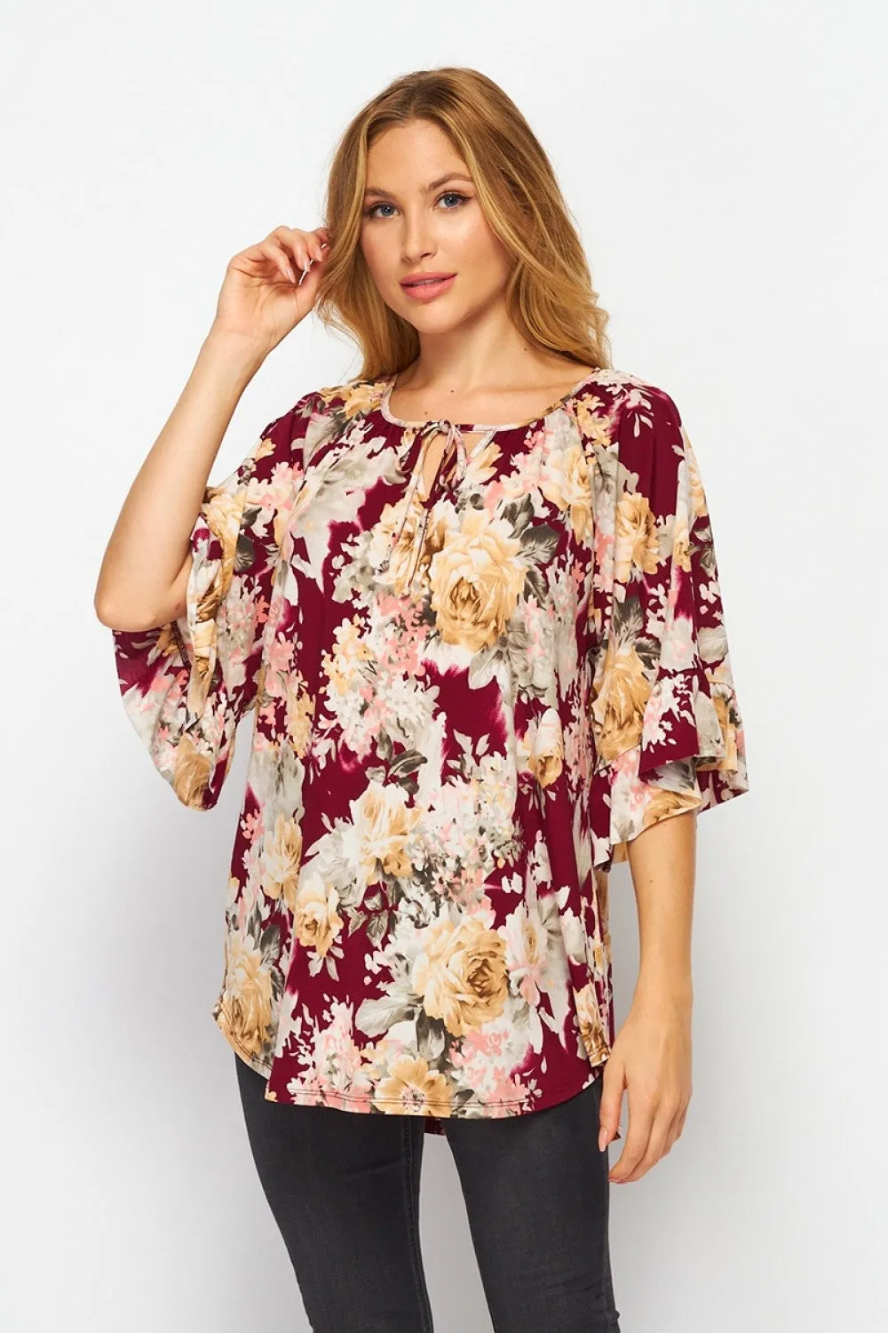 CURVY GABBY MEDALLION TOP