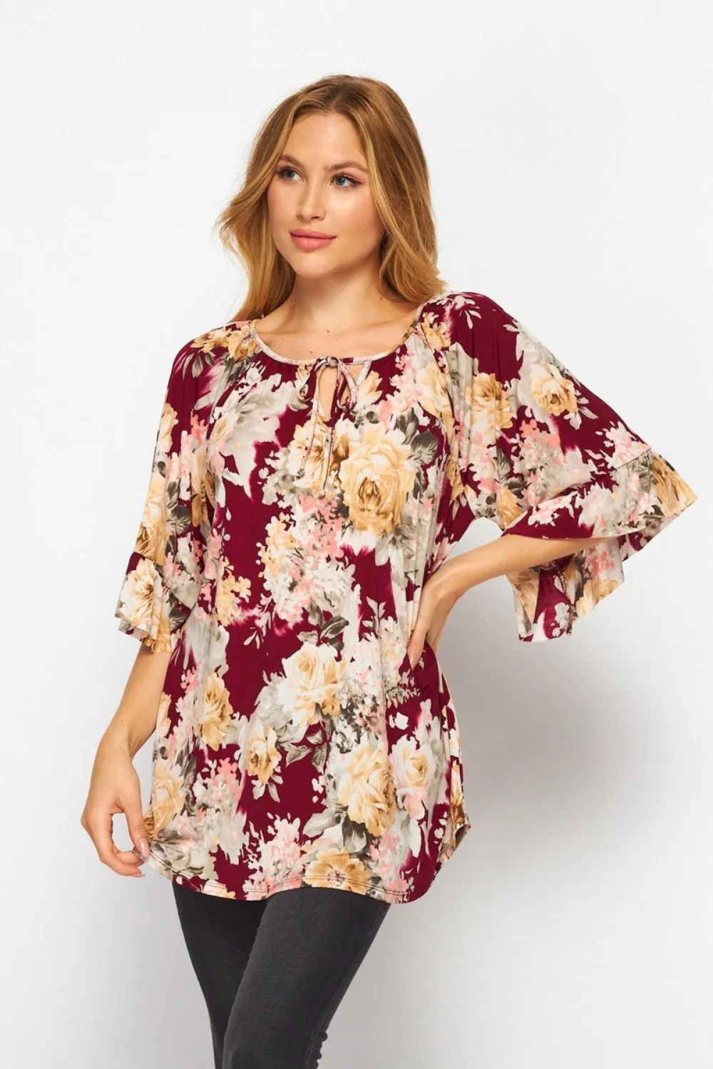 CURVY GABBY MEDALLION TOP