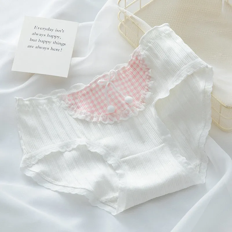 Dainty Pink Plaid Underwear