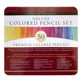 Deluxe Coloured Pencil Set - 50 Colours