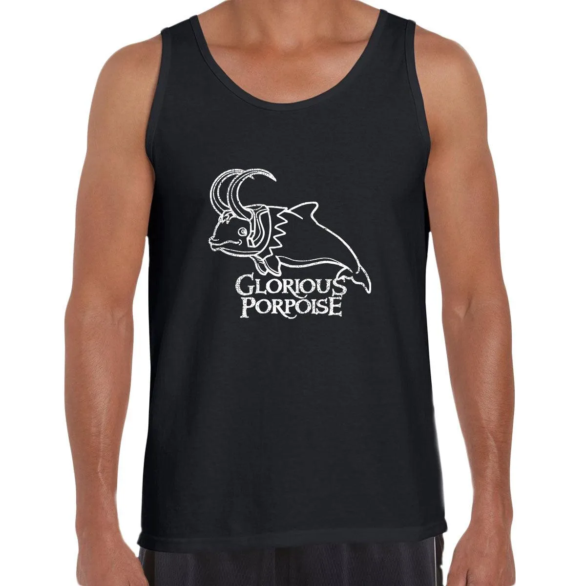 Dolphin Loki Marvel Superhero Comic Glorious Porpoise Adults Unisex Tank Top