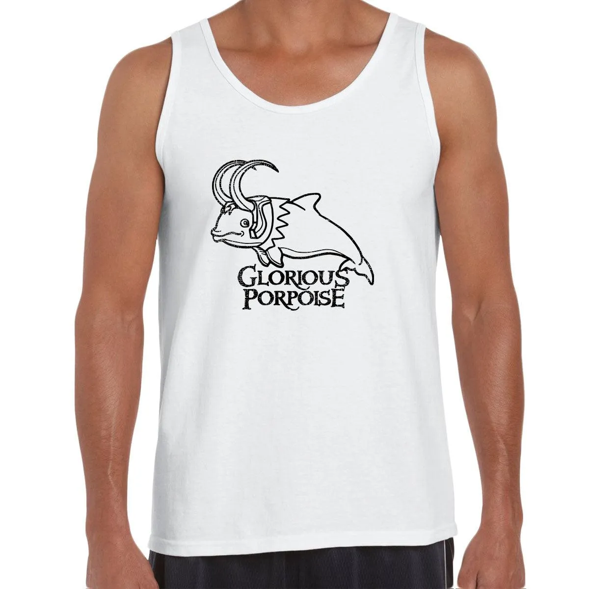 Dolphin Loki Marvel Superhero Comic Glorious Porpoise Adults Unisex Tank Top