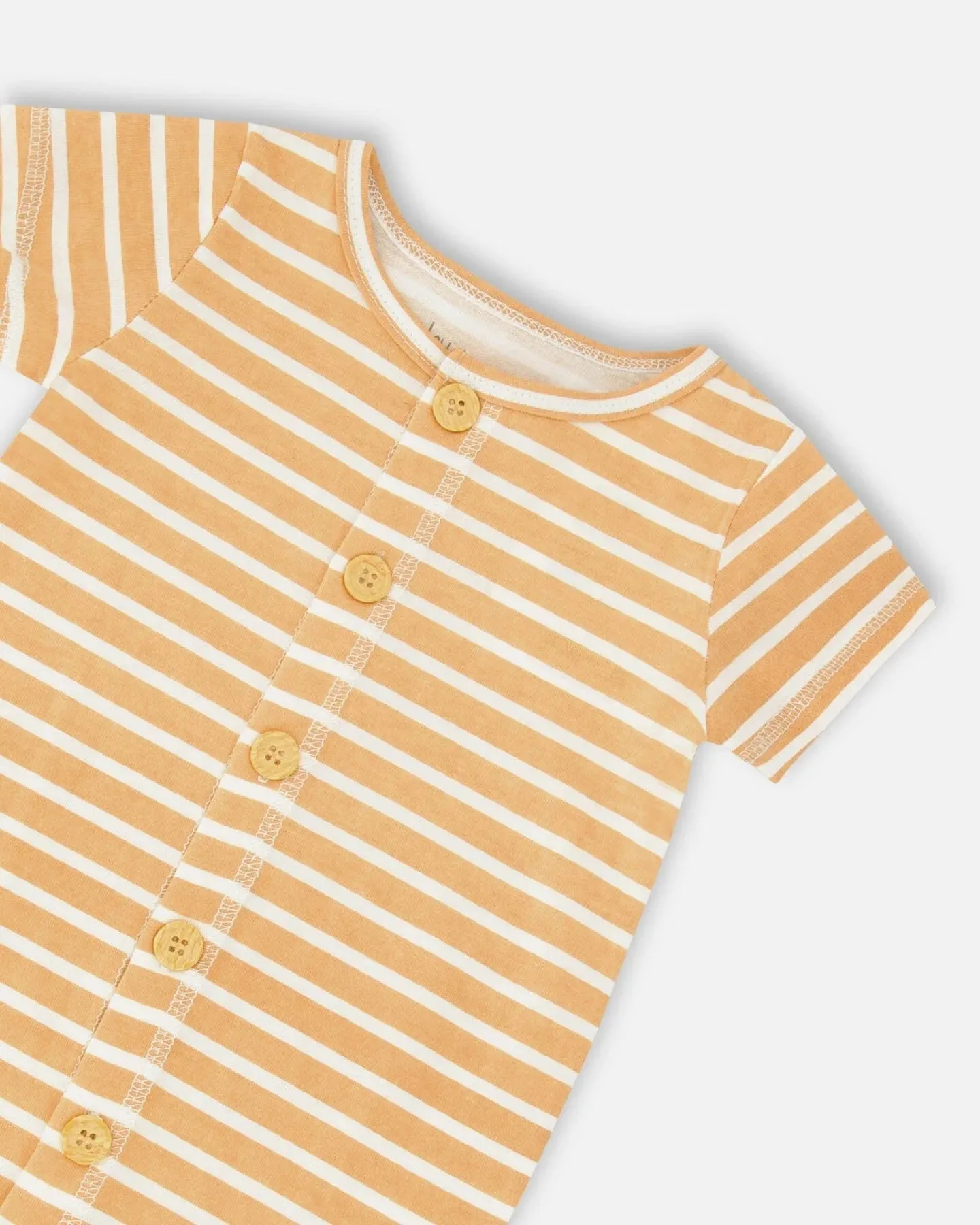DPD Striped Cotton Jumpsuit in Organic Cotton