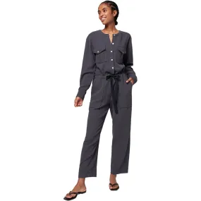 Dream Cotton Jumpsuit in Washed Black