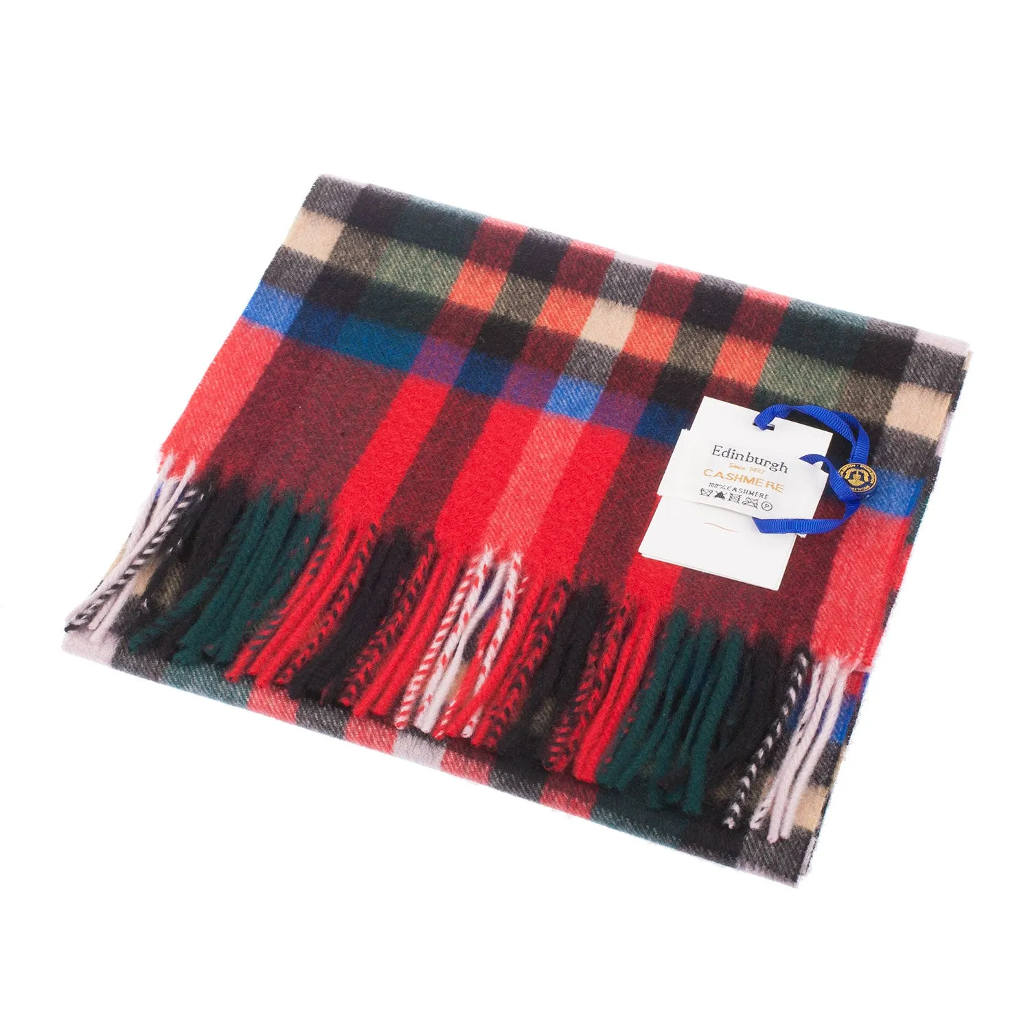 Edinburgh Cashmere Scarf  Exploded Stewart Royal
