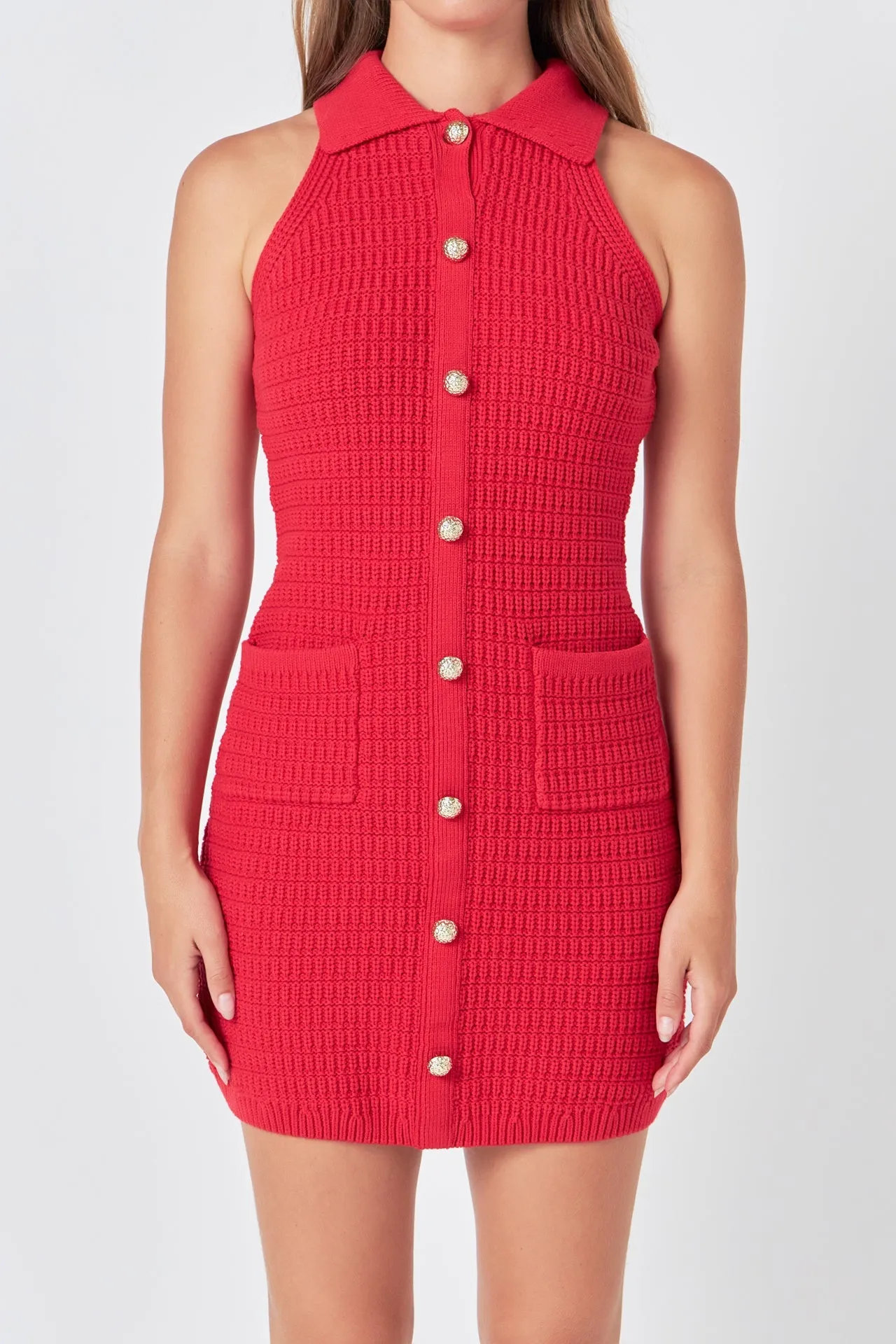 Endless Rose - Crochet Knit Dress