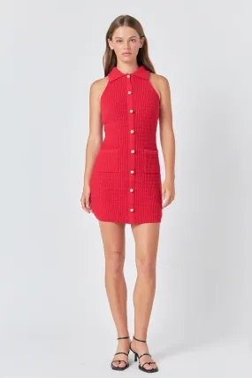 Endless Rose - Crochet Knit Dress