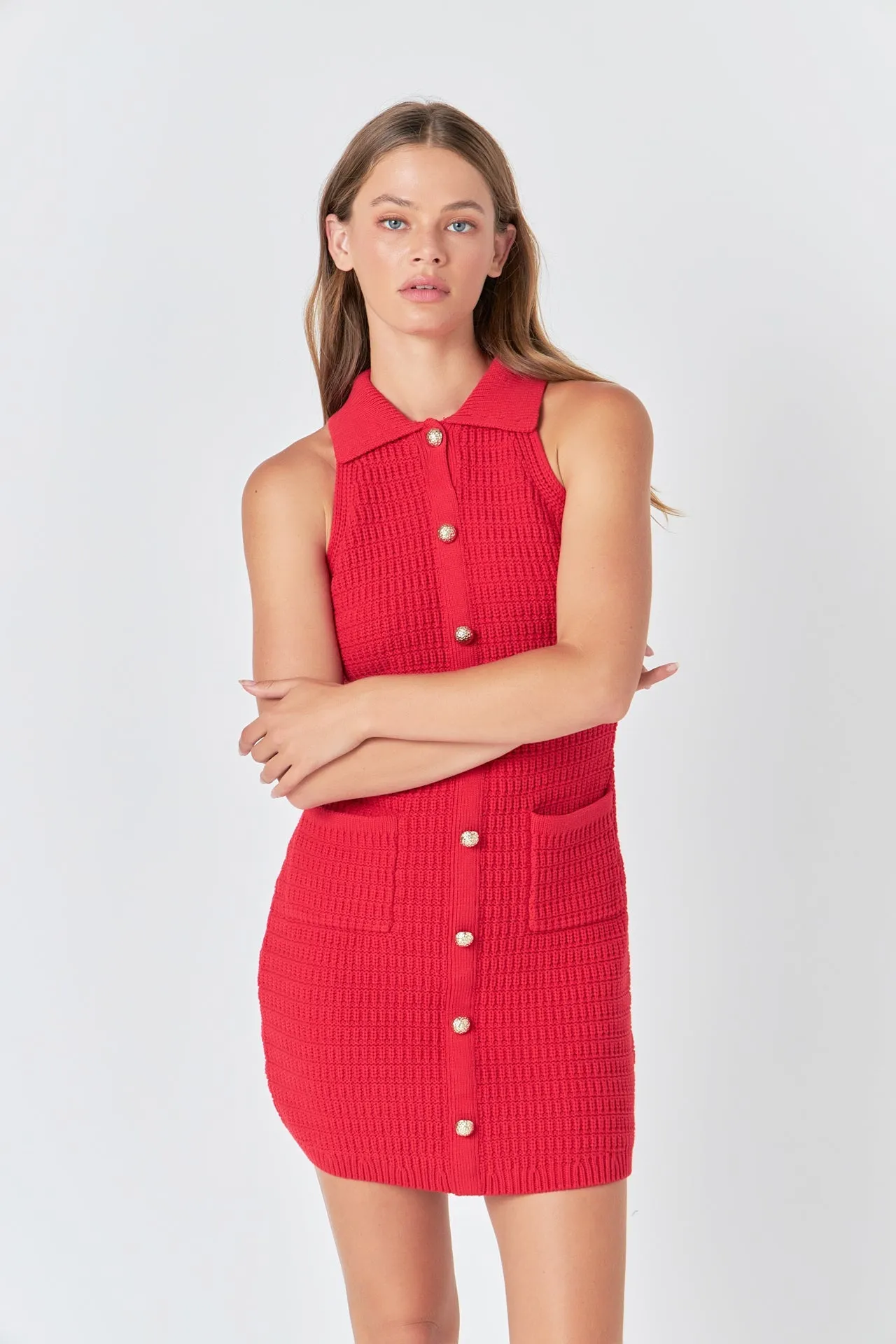 Endless Rose - Crochet Knit Dress