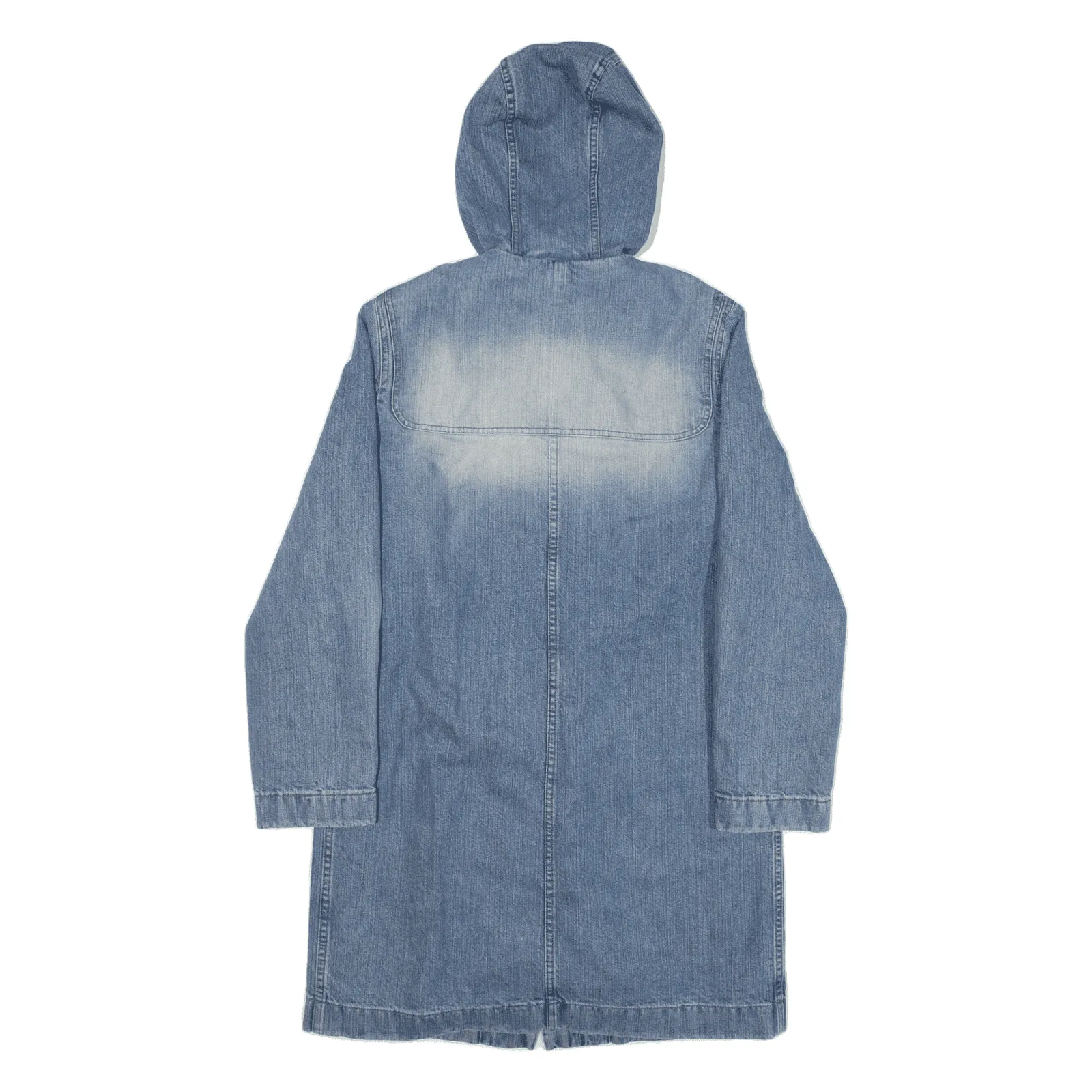 ESCADA SPORT Blanket Lined Overcoat Denim Coat Blue Womens S