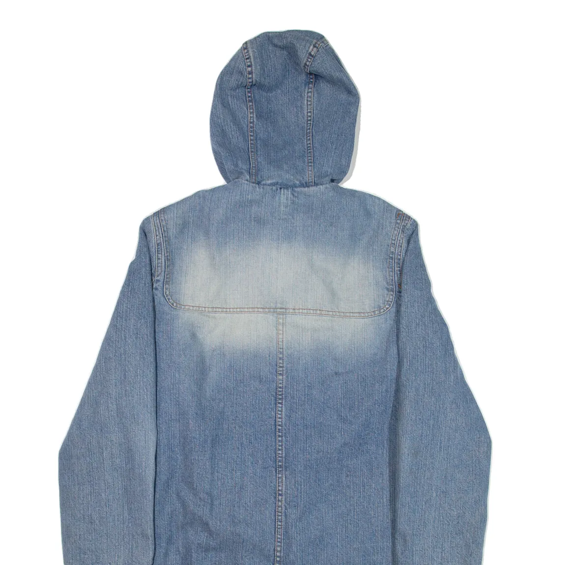 ESCADA SPORT Blanket Lined Overcoat Denim Coat Blue Womens S