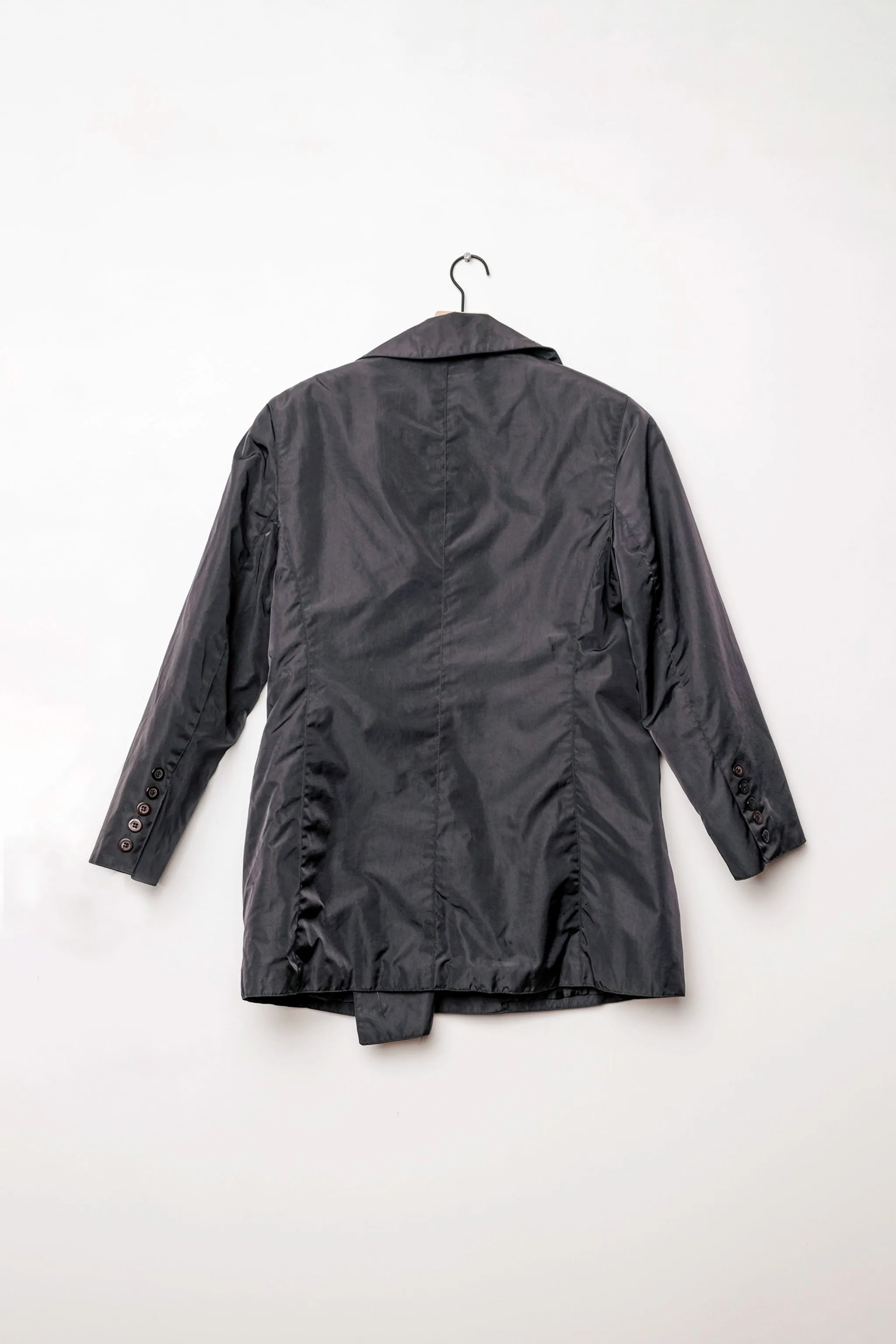Express Black Double Breasted Jacket, Small, 90s Menswear, Water Resistant