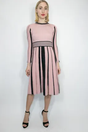 F2048 DRESS (PINK, NAVY)