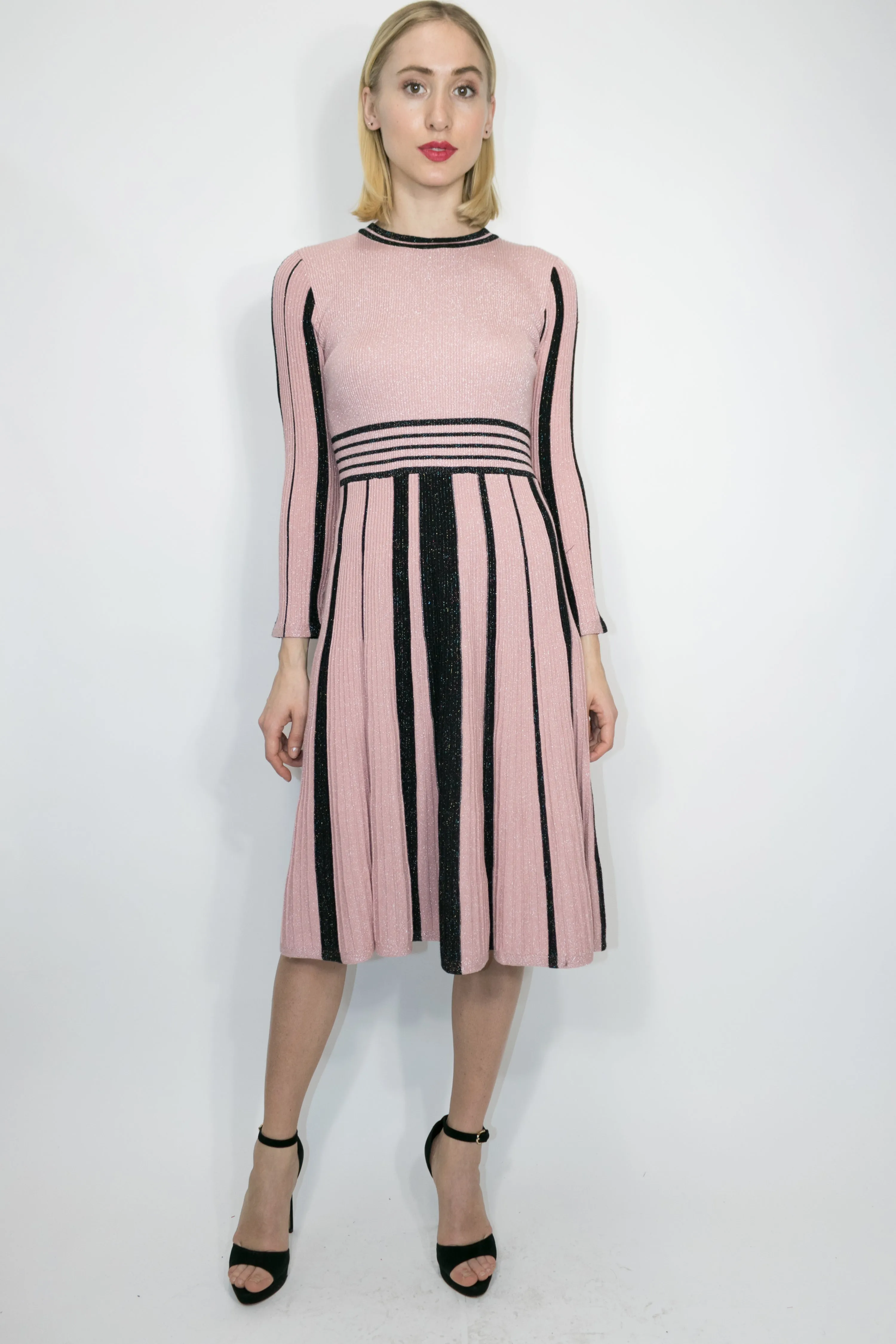 F2048 DRESS (PINK, NAVY)