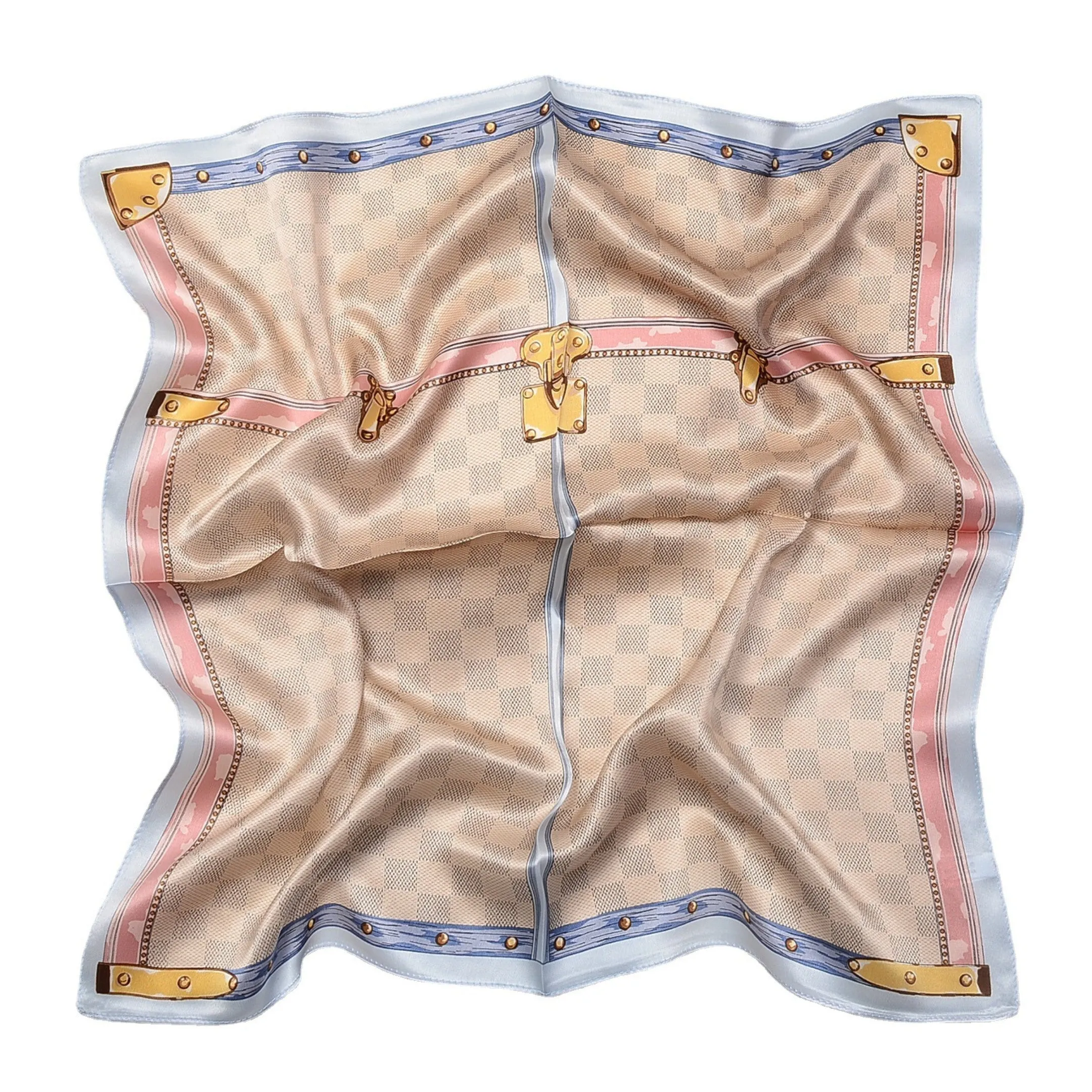 Fashion Print Pure Mulberry Silk Scarf Bandana