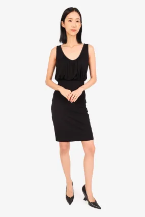 Fendi Black Sheer Bodycon Dress Size 38