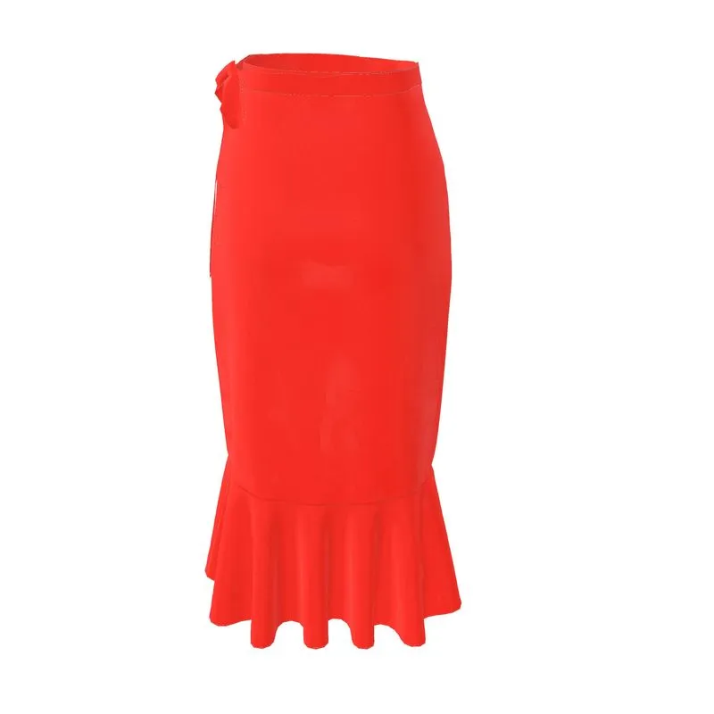 Fired Spice Flounce Skirt