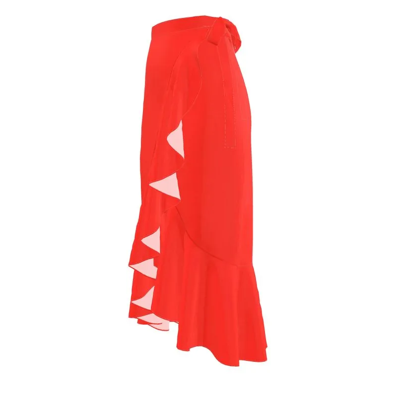 Fired Spice Flounce Skirt