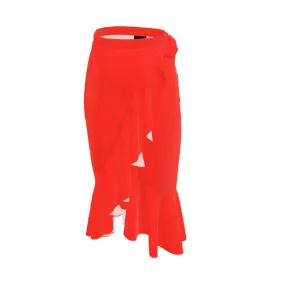 Fired Spice Flounce Skirt