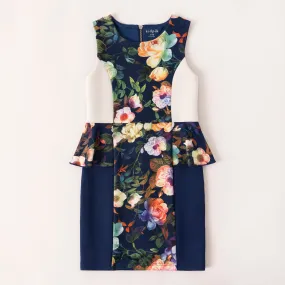 Floral Peplum Dress