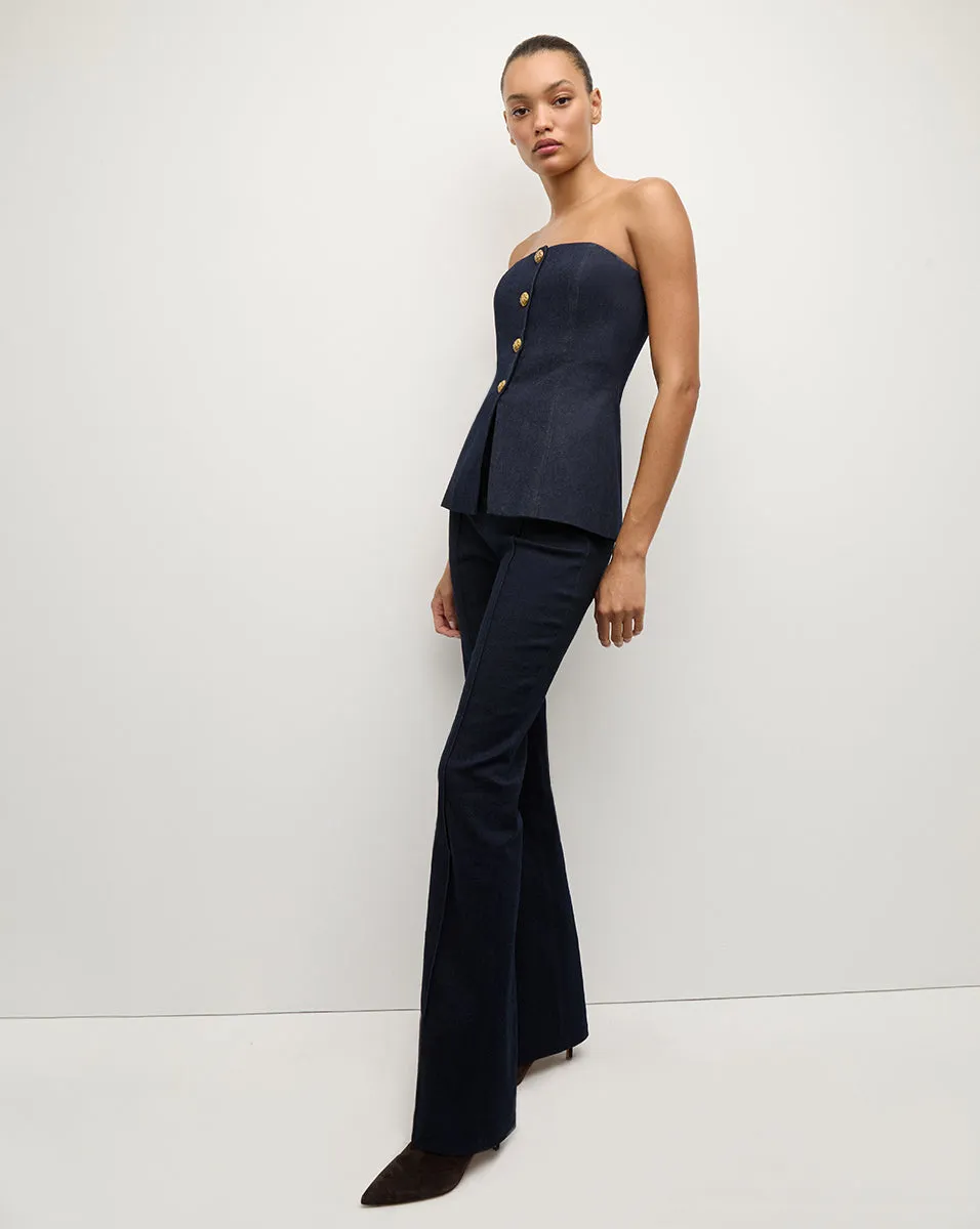 Forman Denim Bustier Top
