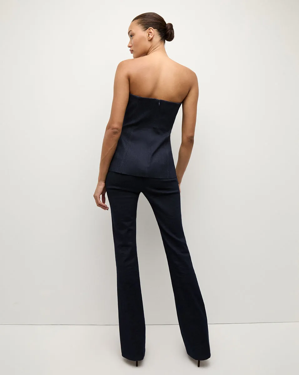 Forman Denim Bustier Top