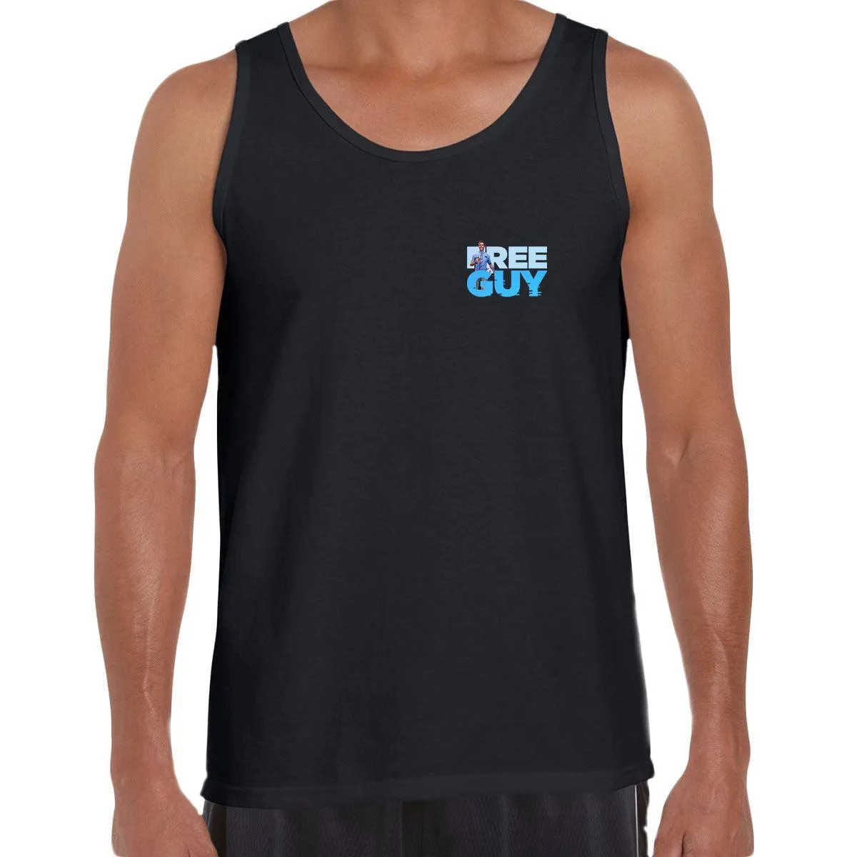 Free Guy Movie Pocket Size Typographygraphy Unisex Tank Top