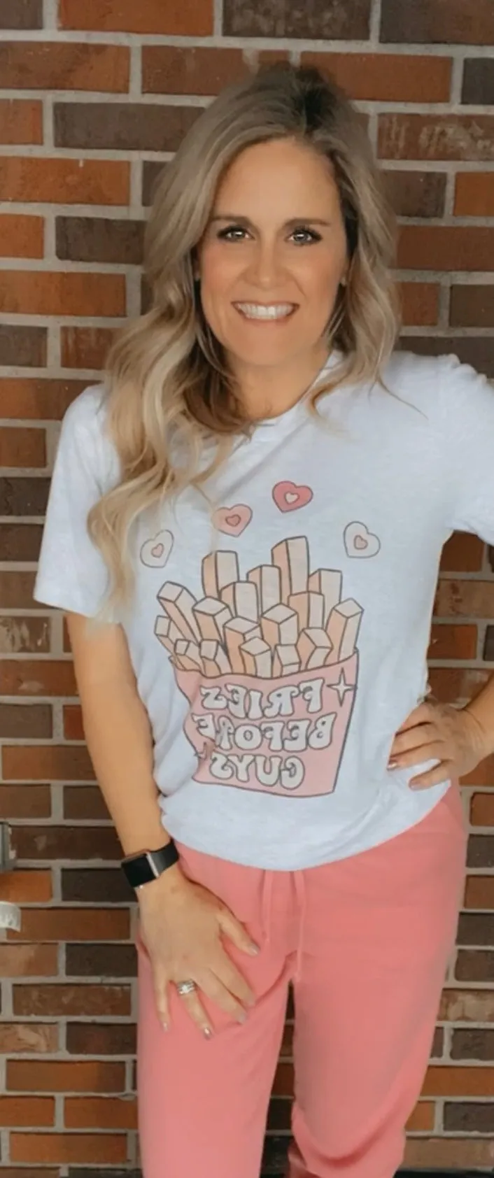Fries before guys set